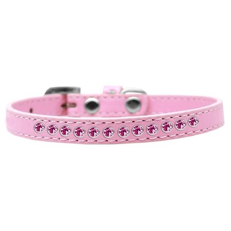 MANSBESTFRIEND Bright Pink Crystal Puppy Light Pink Dog Collar - Size 16 MA2640834